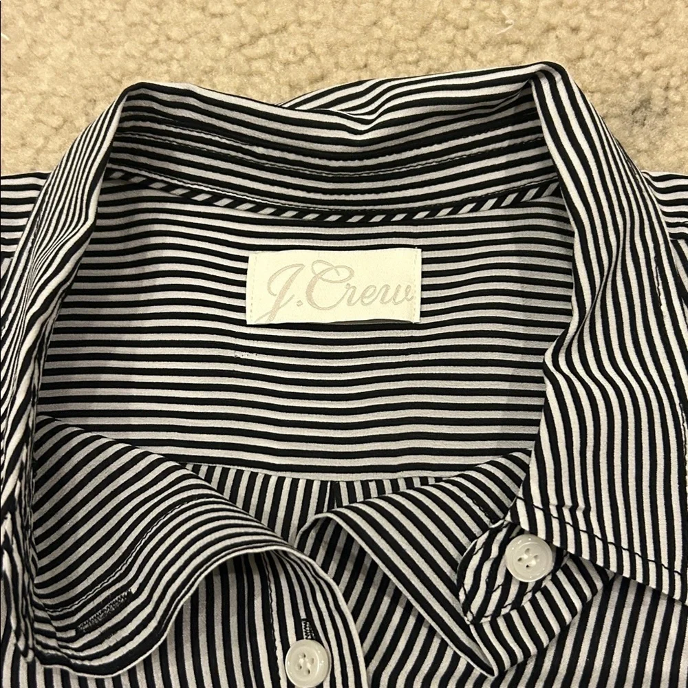 J Crew Classic-fit silk shirt in stripe